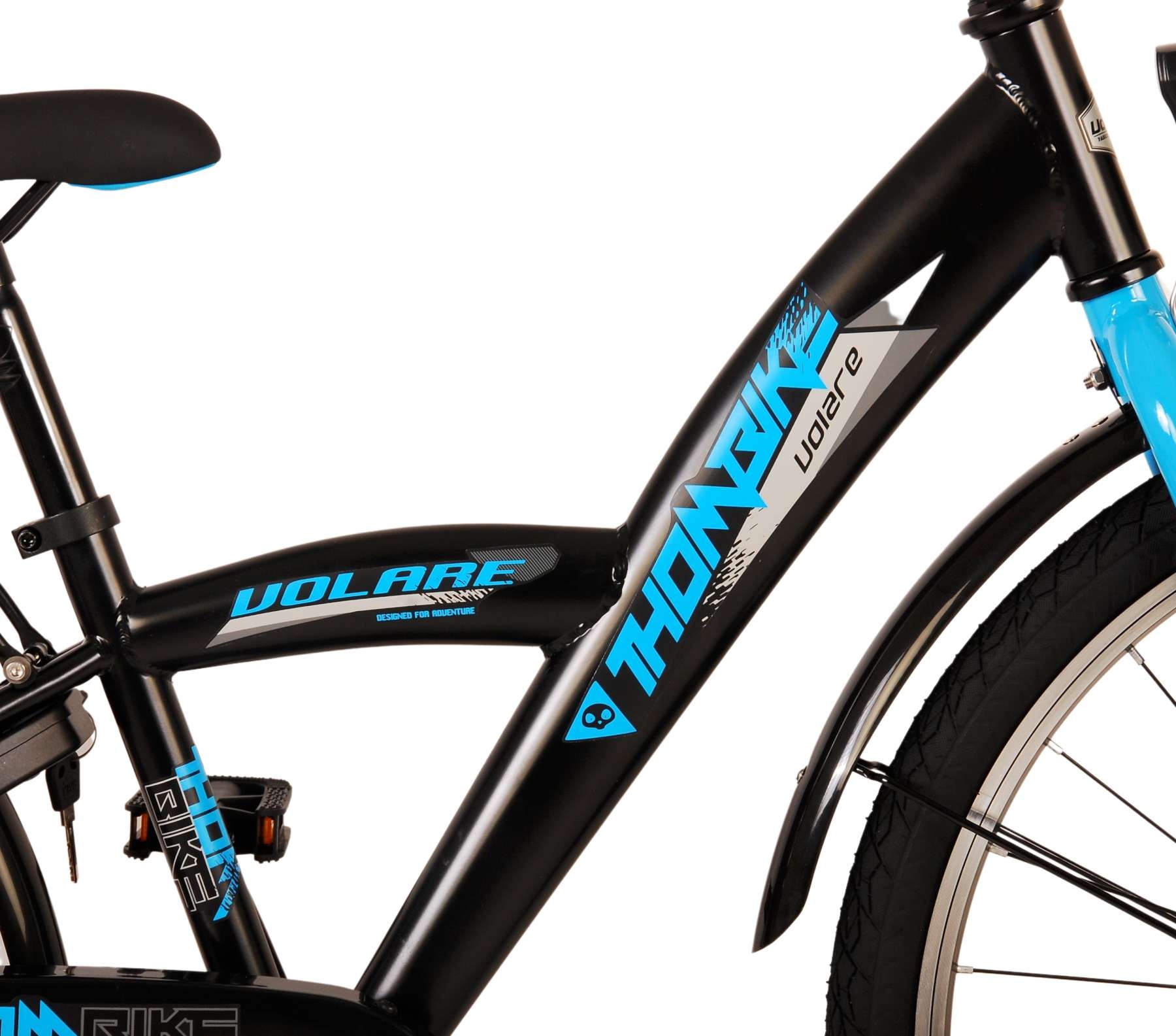 Volare Thombike Kinderfahrrad - Jungen - 24 Zoll - Schwarz Blau