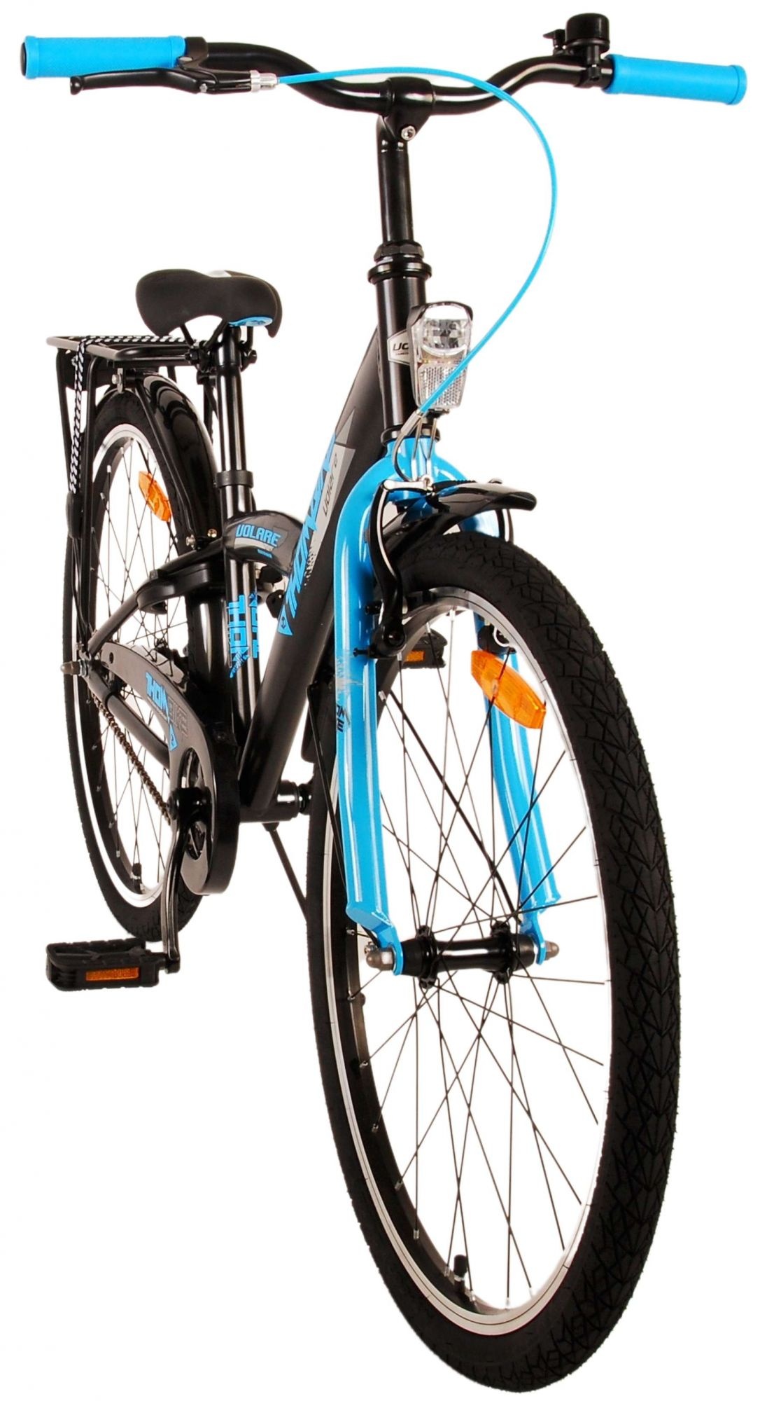 Volare Thombike Kinderfahrrad - Jungen - 24 Zoll - Schwarz Blau