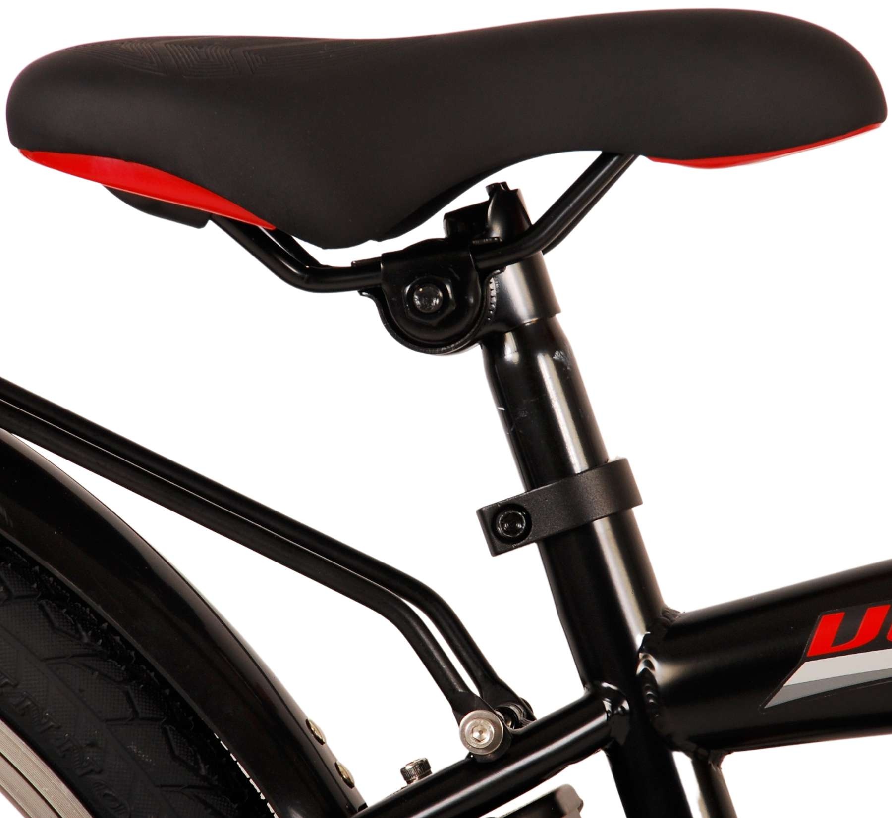 Volare Thombike Kinderfahrrad - Jungen - 24 Zoll - Schwarz Rot