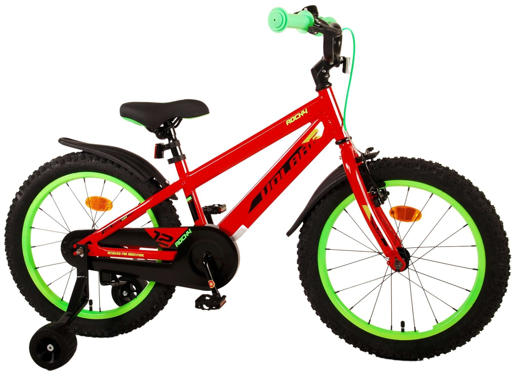 Volare Rocky Kinderfahrrad - Jungen - 18 Zoll - Rot