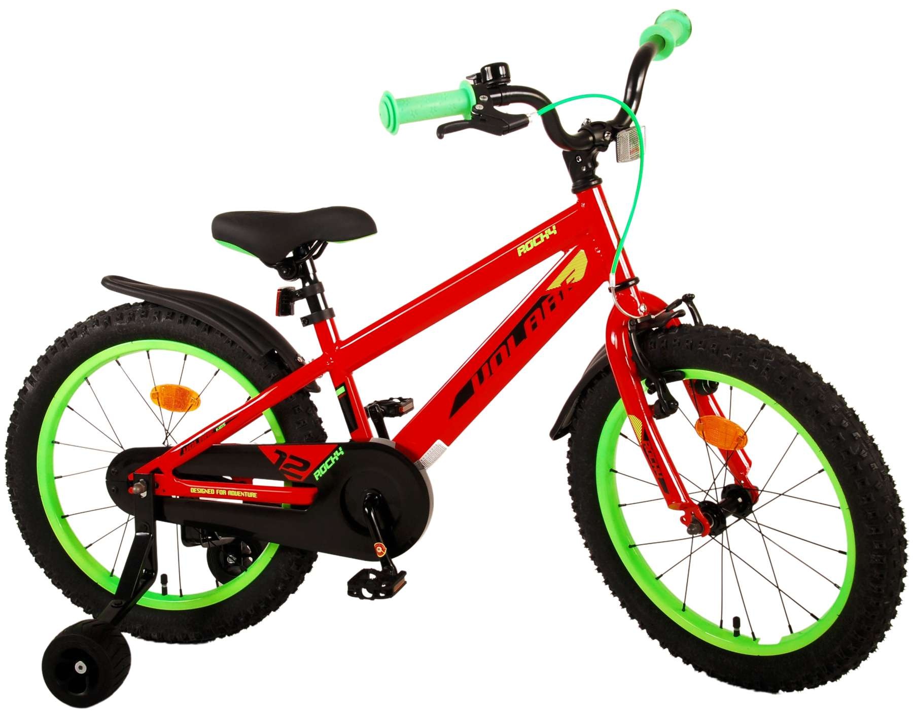 Volare Rocky Kinderfahrrad - Jungen - 18 Zoll - Rot