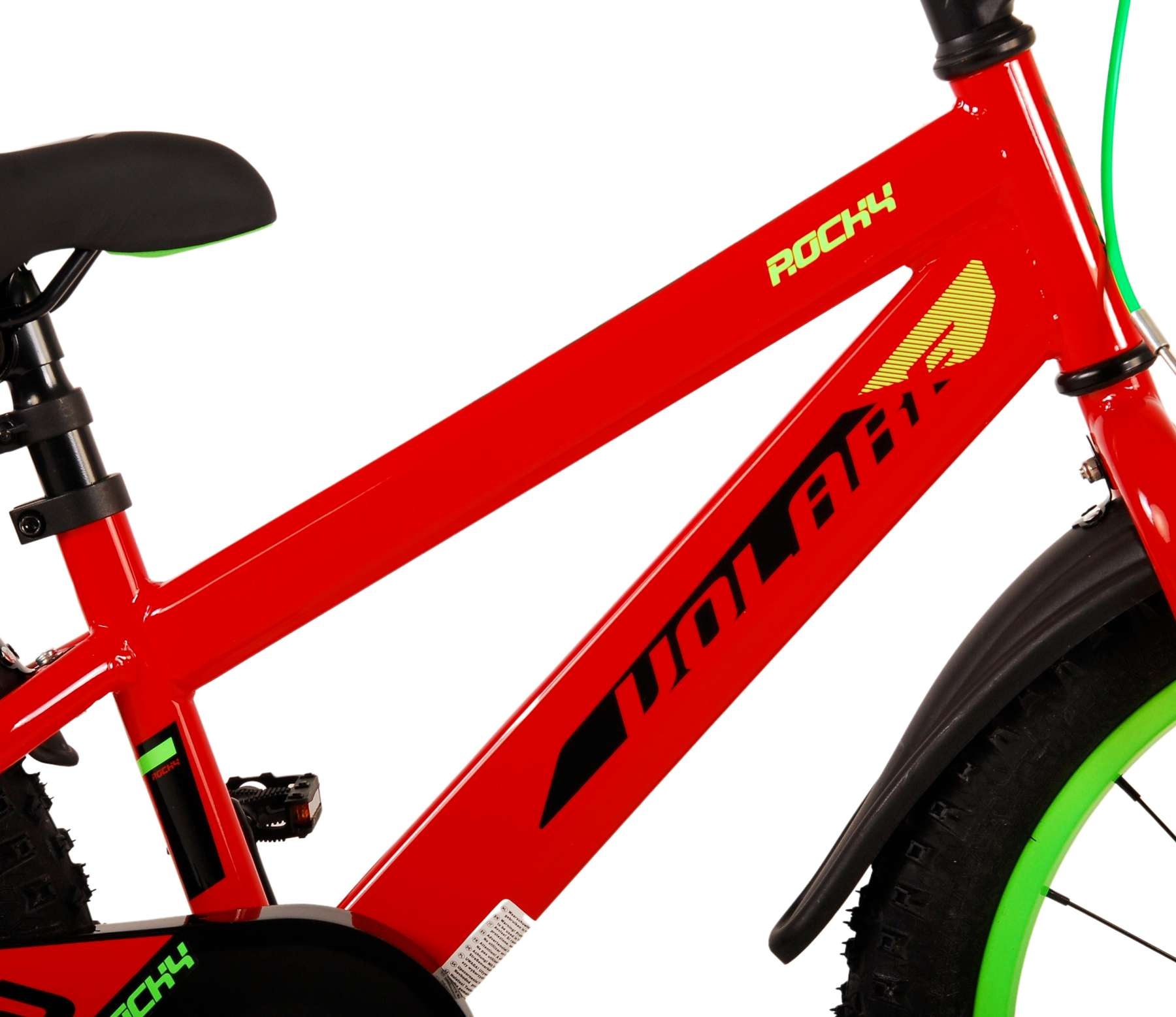 Volare Rocky Kinderfahrrad - Jungen - 18 Zoll - Rot