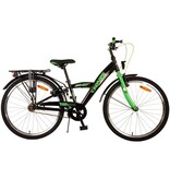 Volare Thombike Kinderfahrrad - Jungen - 24 Zoll - Schwarz Grün - Zweihandbremsen