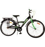 Volare Thombike Kinderfahrrad - Jungen - 24 Zoll - Schwarz Grün - Zweihandbremsen