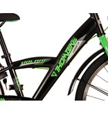 Volare Thombike Kinderfahrrad - Jungen - 24 Zoll - Schwarz Grün - Zweihandbremsen