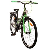 Volare Thombike Kinderfahrrad - Jungen - 24 Zoll - Schwarz Grün - Zweihandbremsen