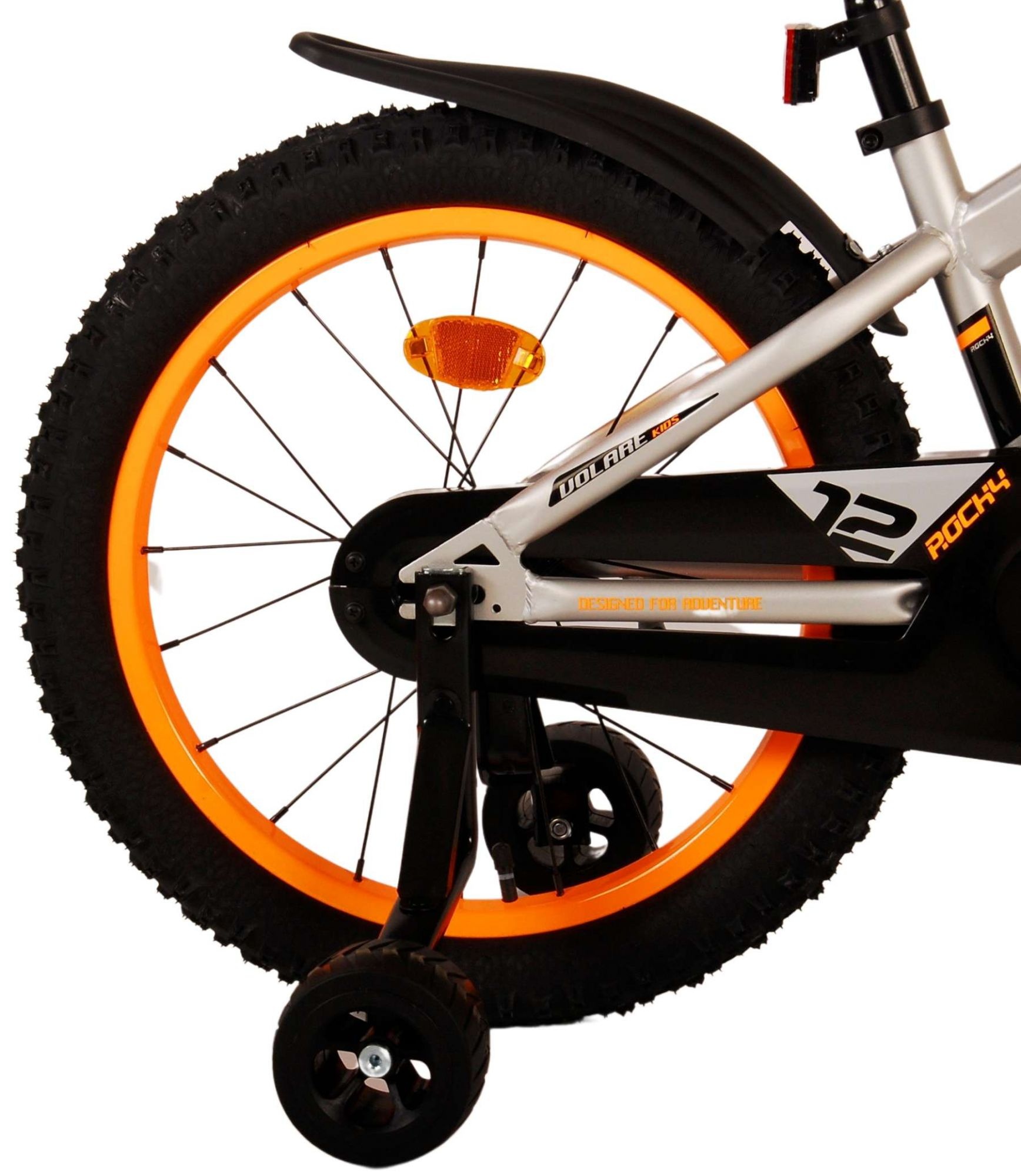 Volare Rocky Children's Bicycle - Boys - 18 inch - Grey
