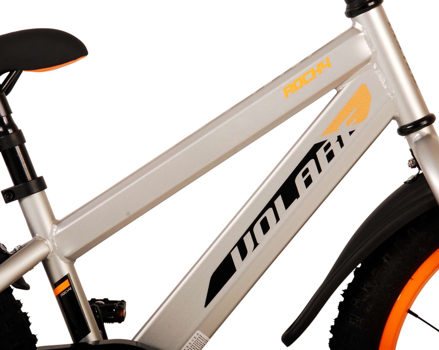 Volare Rocky Children's Bicycle - Boys - 18 inch - Grey