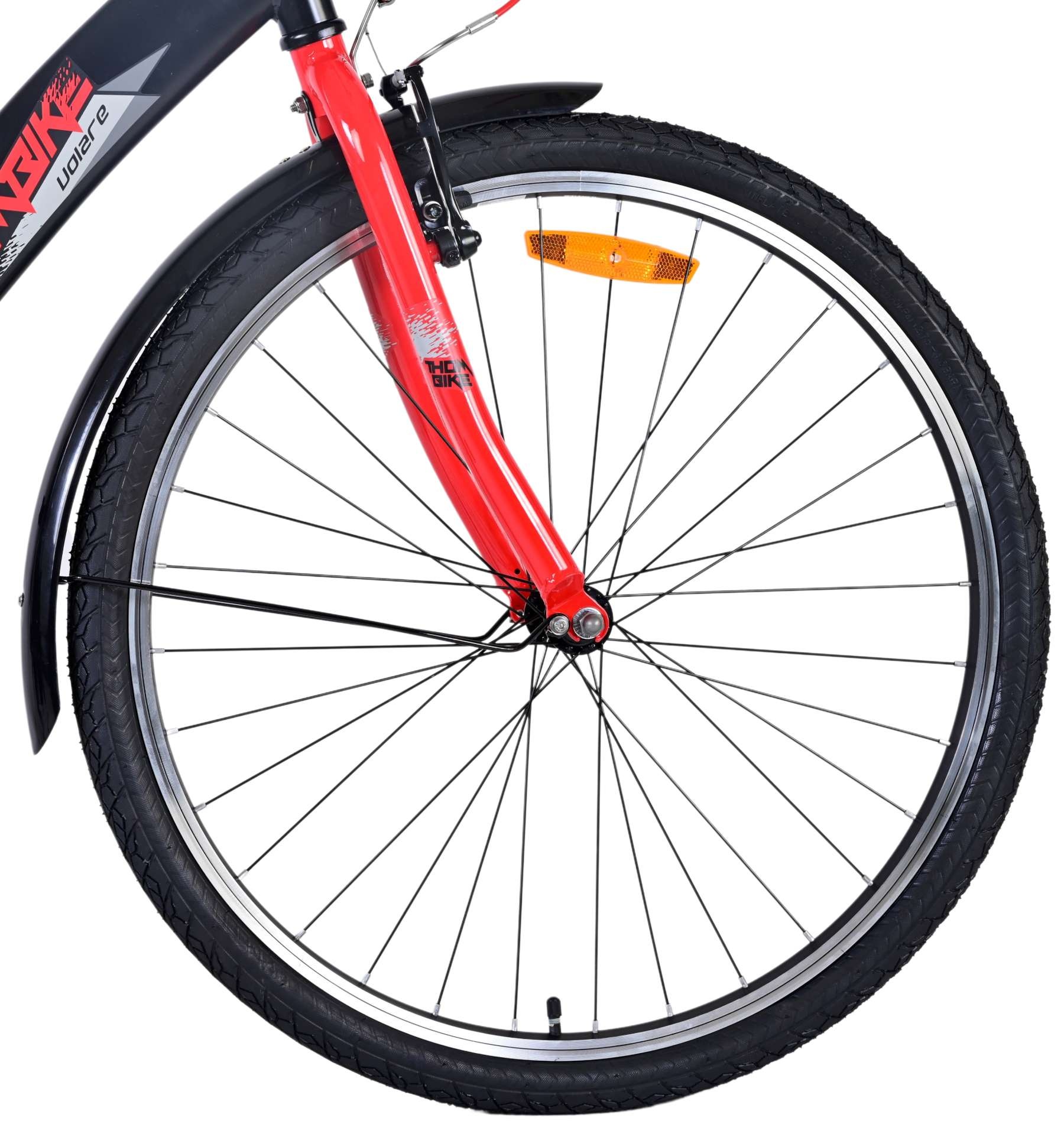 Volare Thombike Kinderfahrrad - Jungen - 26 Zoll - Schwarz Rot