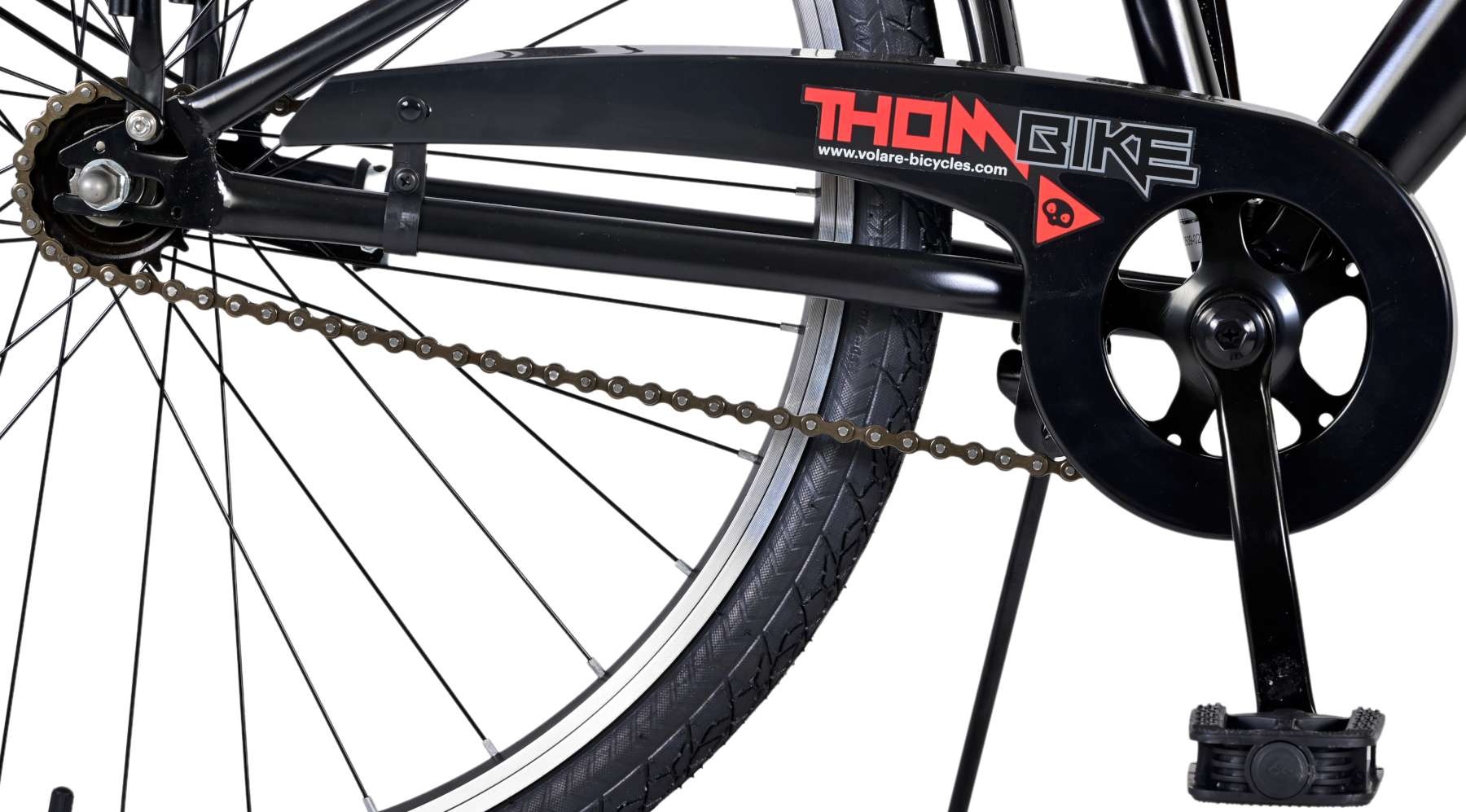Volare Thombike Kinderfahrrad - Jungen - 26 Zoll - Schwarz Rot