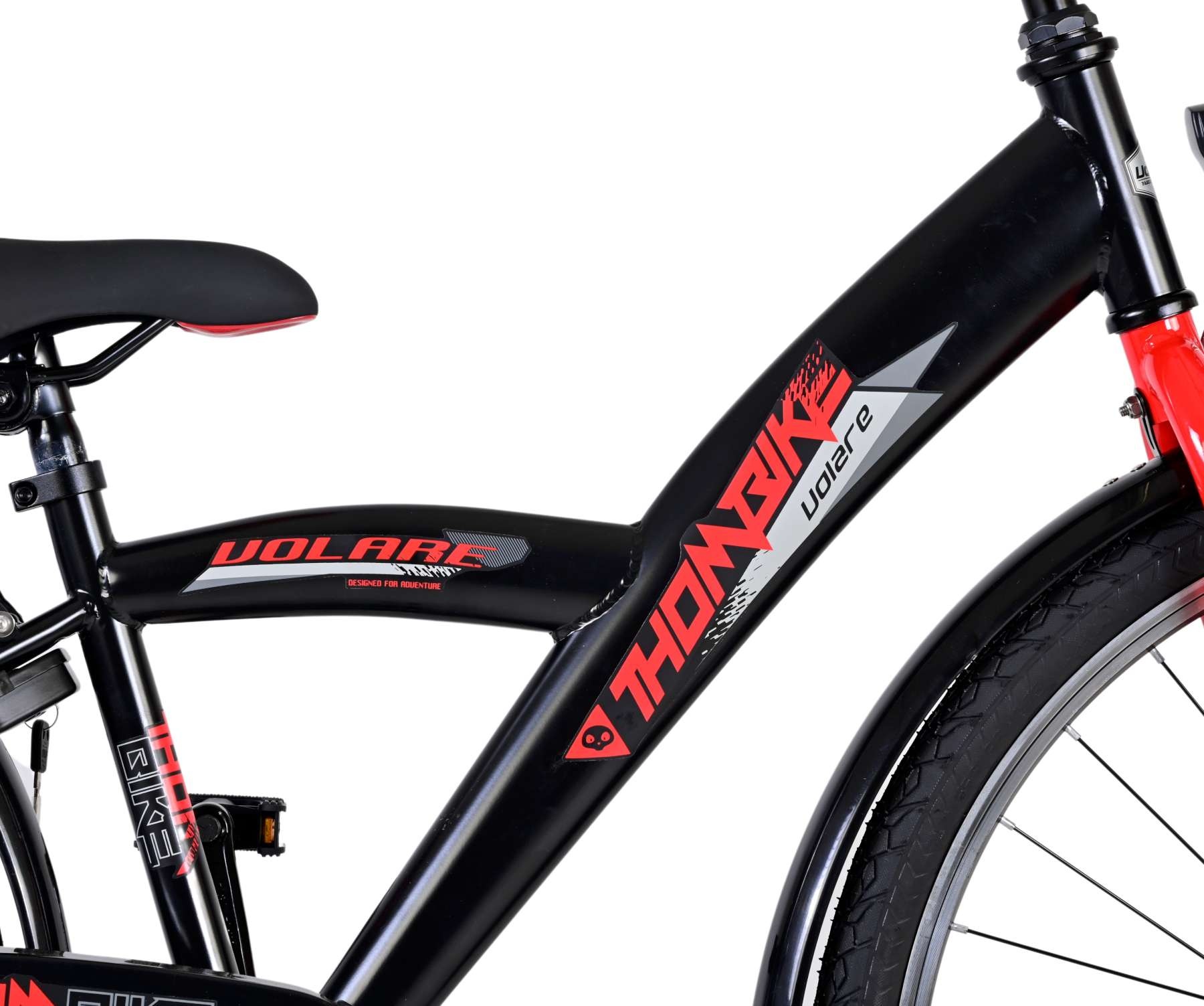 Volare Thombike Kinderfahrrad - Jungen - 26 Zoll - Schwarz Rot
