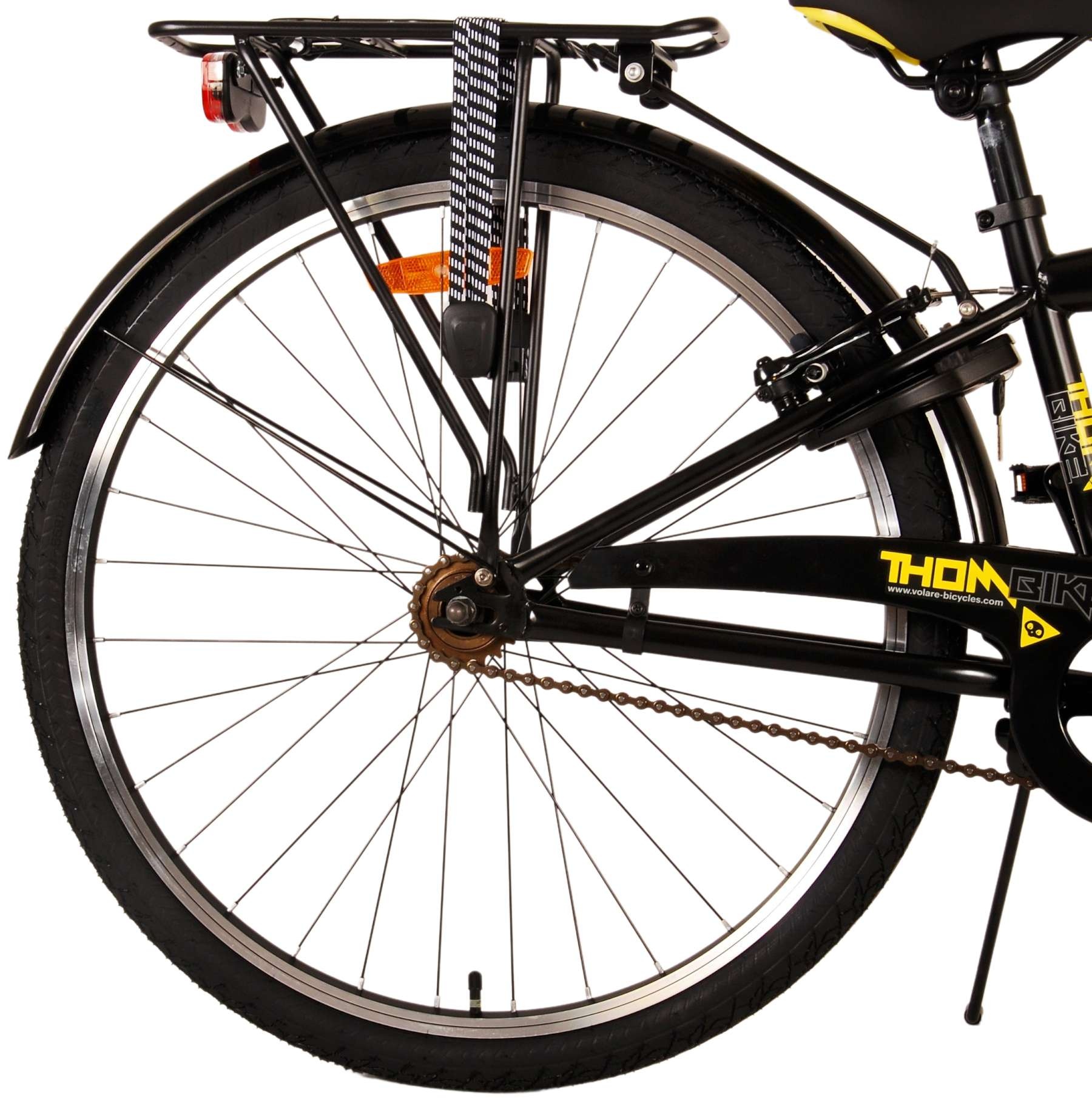 Volare Thombike Kinderfahrrad - Jungen - 26 Zoll - Schwarz-Gelb - Zweihandbremsen
