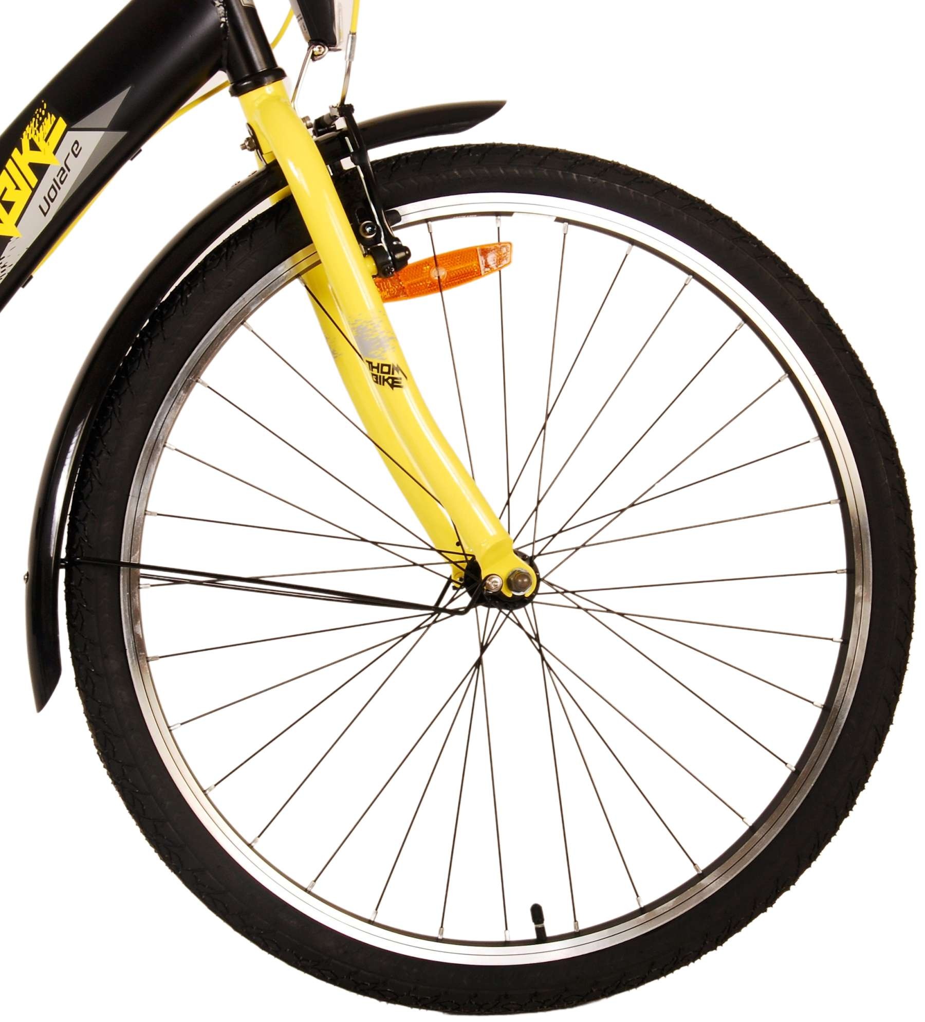 Volare Thombike Kinderfahrrad - Jungen - 26 Zoll - Schwarz-Gelb - Zweihandbremsen
