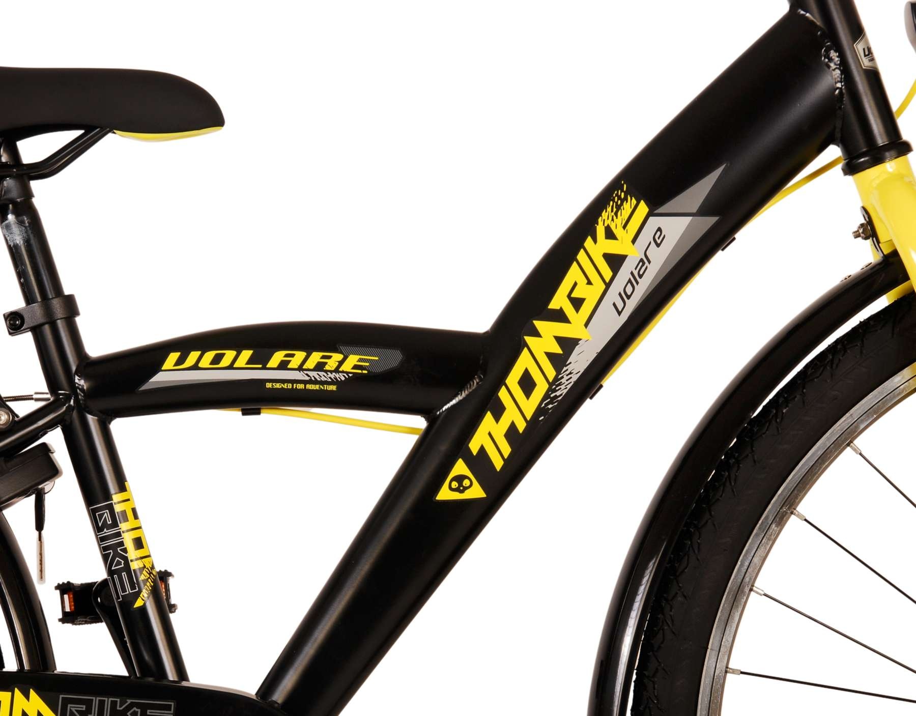 Volare Thombike Kinderfahrrad - Jungen - 26 Zoll - Schwarz-Gelb - Zweihandbremsen