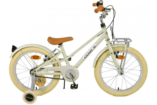 Volare Melody Kinderfahrrad - Mädchen - 18 Zoll - Sand - Zwei Handbremsen