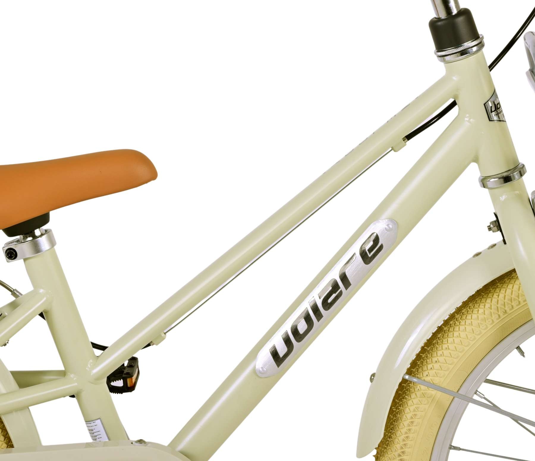 Volare Melody Kinderfahrrad - Mädchen - 18 Zoll - Sand - Zwei Handbremsen