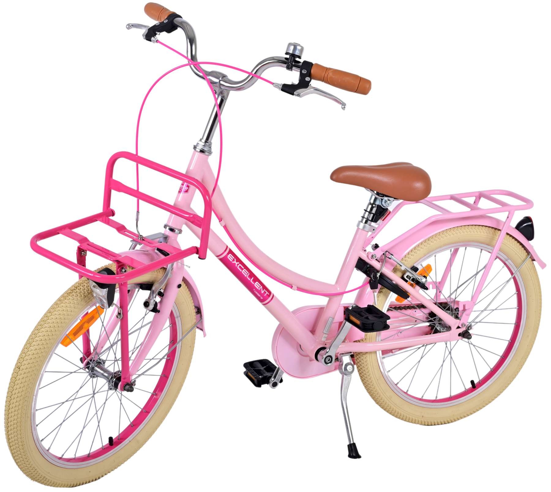Volare Excellent Children's bike - Girls - 20 inch - Pink - Two handbrakes