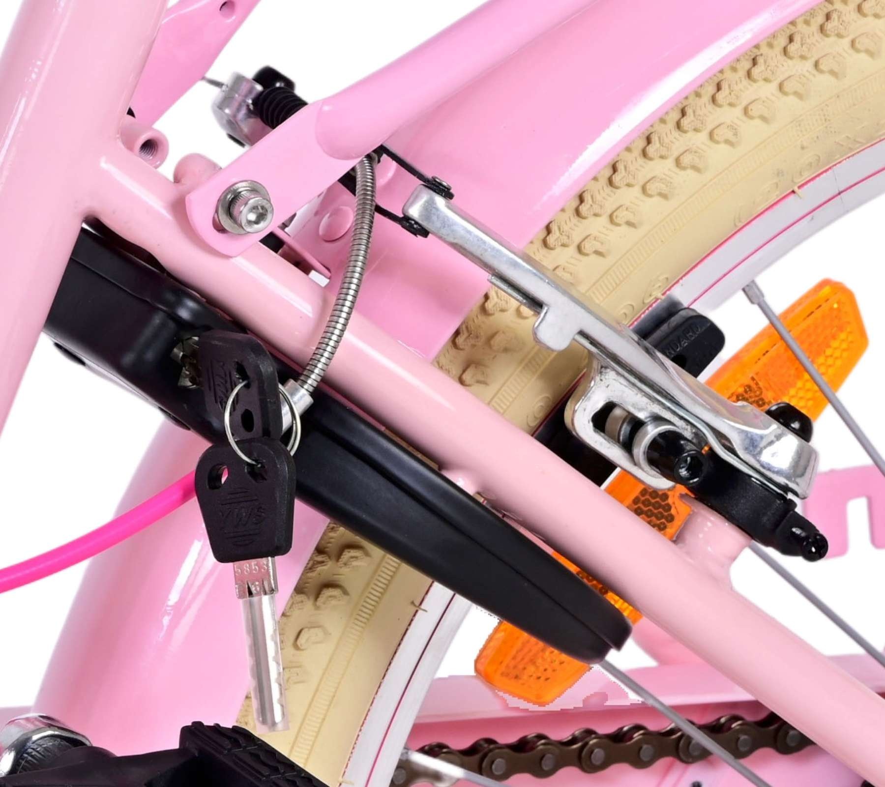 Volare Excellent Children's bike - Girls - 20 inch - Pink - Two handbrakes