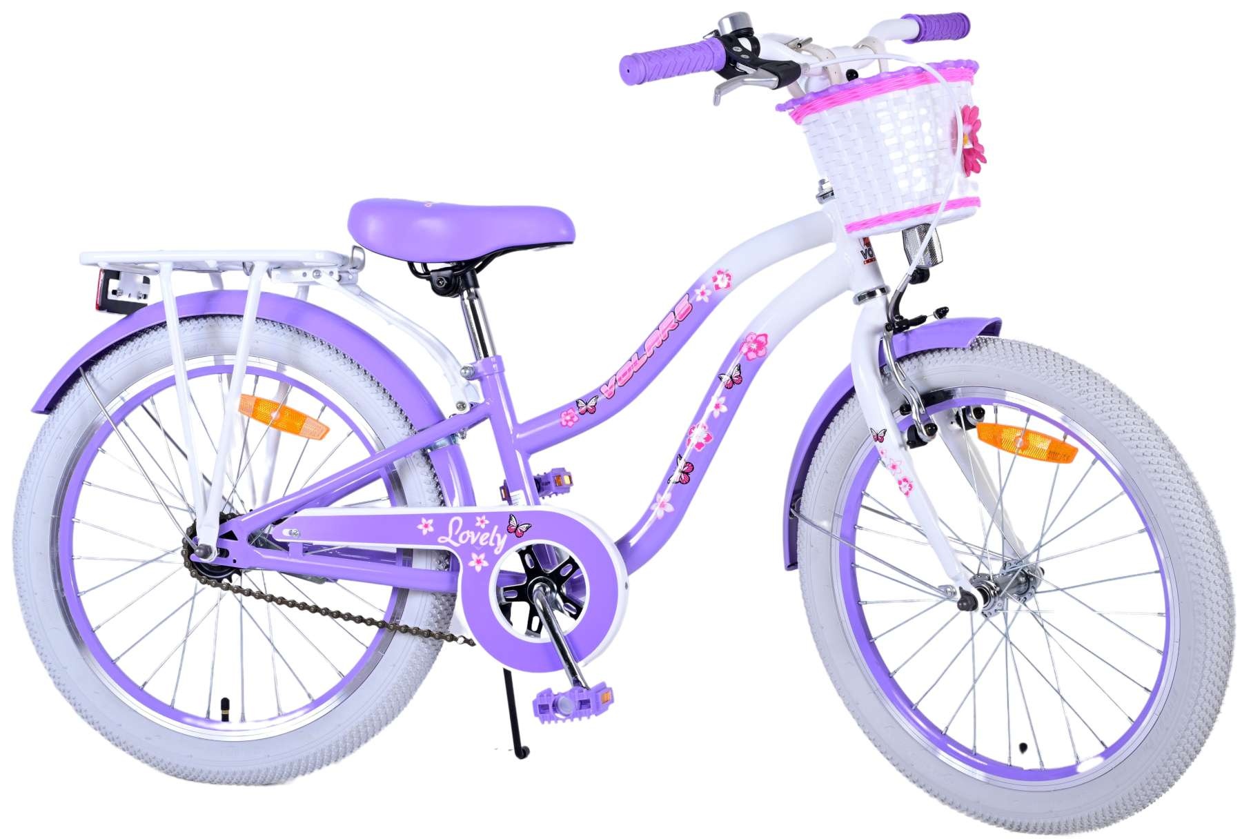 Volare Lovely Kinderfahrrad - Mädchen - 20 Zoll - Lila