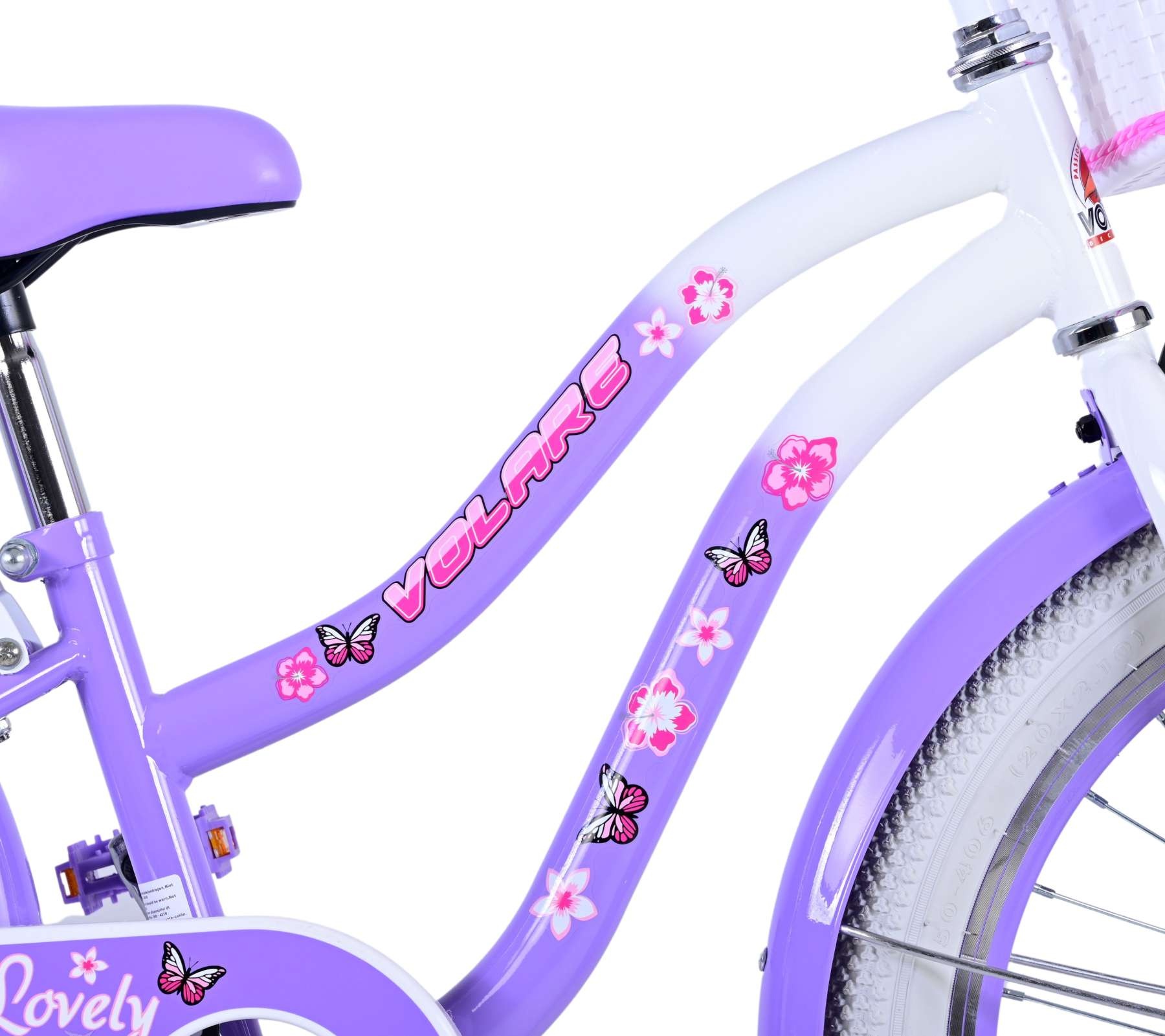 Volare Lovely Kinderfahrrad - Mädchen - 20 Zoll - Lila