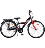 Volare Thombike Kinderfahrrad - Jungen - 24 Zoll - Schwarz Rot - 3 Gänge