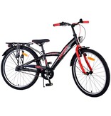 Volare Thombike Kinderfahrrad - Jungen - 24 Zoll - Schwarz Rot - 3 Gänge