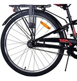 Volare Thombike Kinderfahrrad - Jungen - 24 Zoll - Schwarz Rot - 3 Gänge