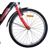 Volare Thombike Kinderfahrrad - Jungen - 24 Zoll - Schwarz Rot - 3 Gänge