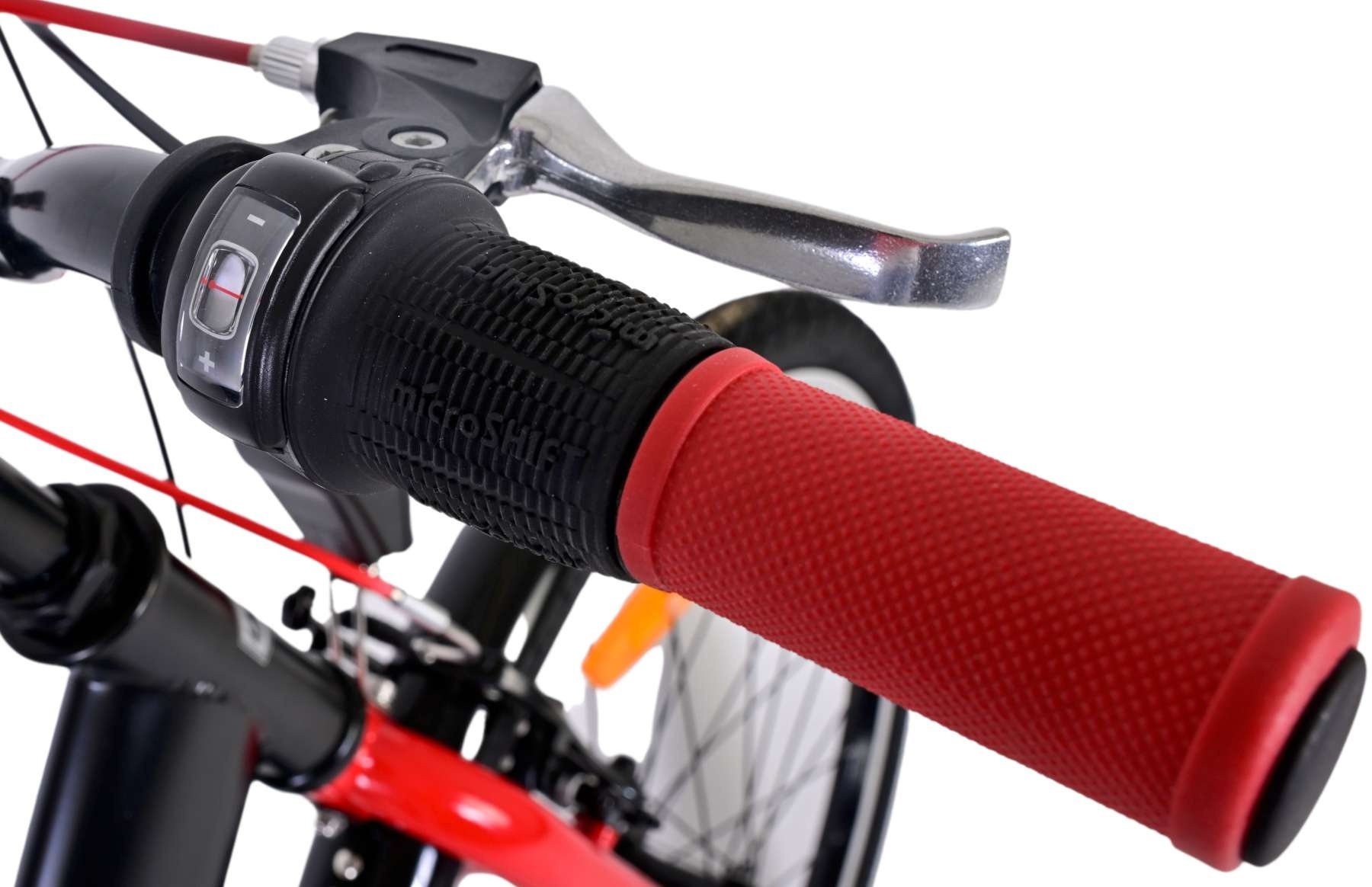 Volare Thombike Kinderfahrrad - Jungen - 24 Zoll - Schwarz Rot - 3 Gänge