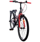 Volare Thombike Kinderfahrrad - Jungen - 24 Zoll - Schwarz Rot - 3 Gänge