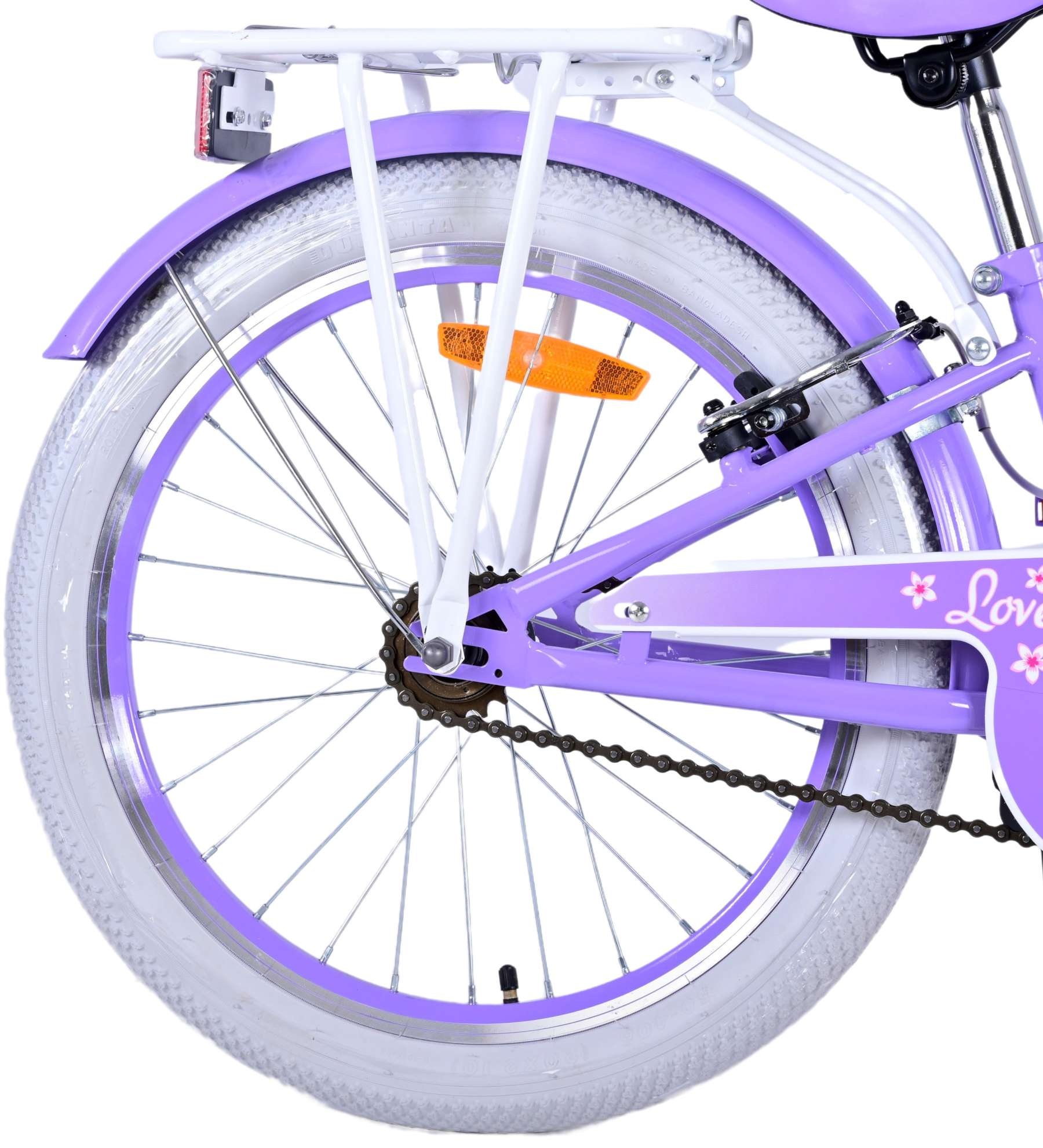 Volare Lovely Children's bike - Girls - 20 inch - Purple - Two hand brakes