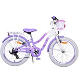 Volare Lovely Kinderfahrrad - Mädchen - 20 Zoll - Lila - 7 Gänge