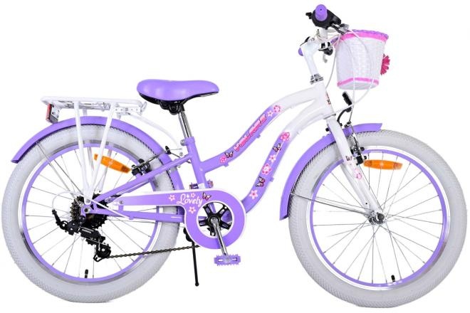 Volare Lovely children's bike - Girls - 20 inch - Purple - 7 gears
