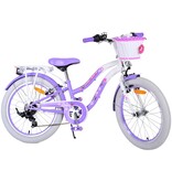 Volare Lovely Kinderfahrrad - Mädchen - 20 Zoll - Lila - 7 Gänge