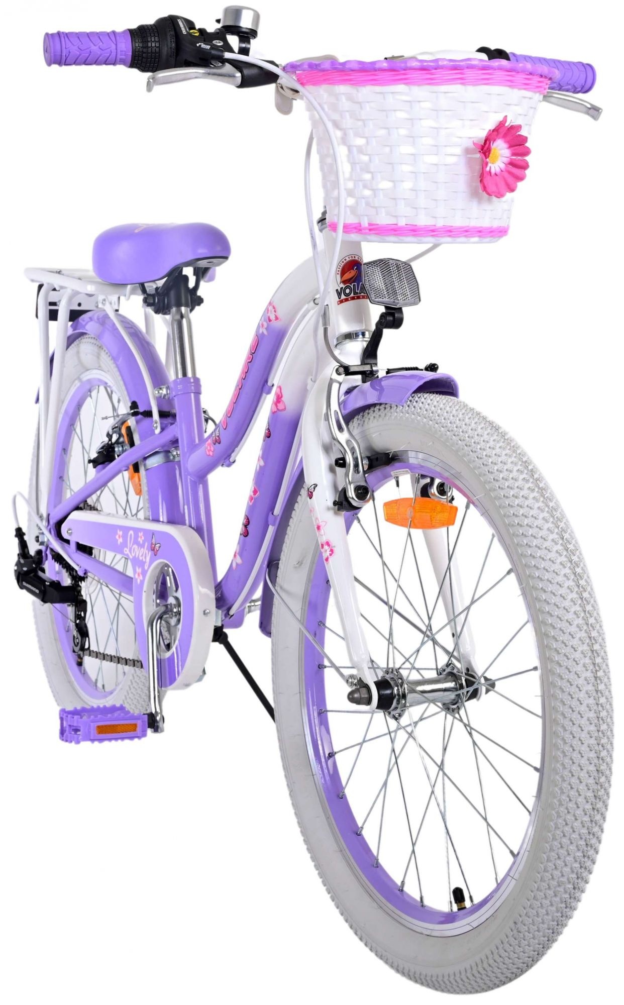 Volare Lovely children's bike - Girls - 20 inch - Purple - 7 gears