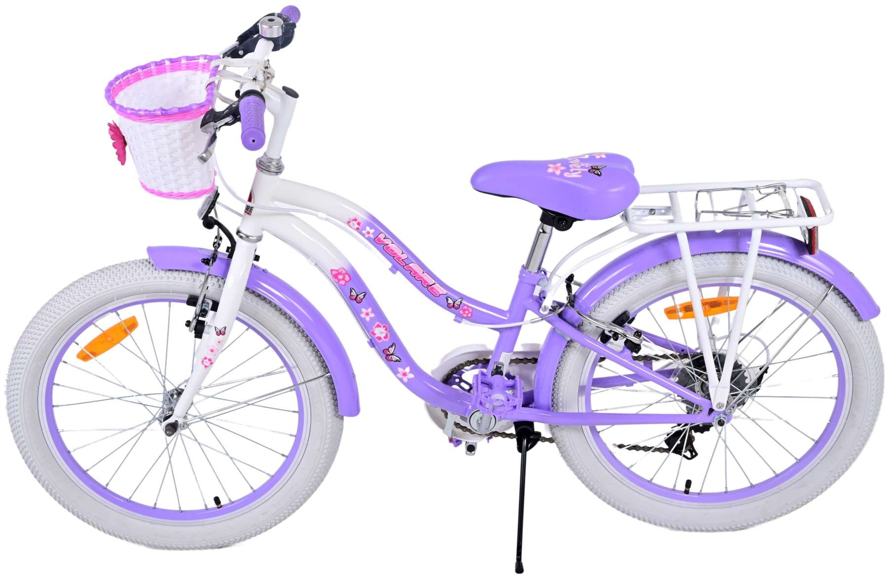 Volare Lovely children's bike - Girls - 20 inch - Purple - 7 gears