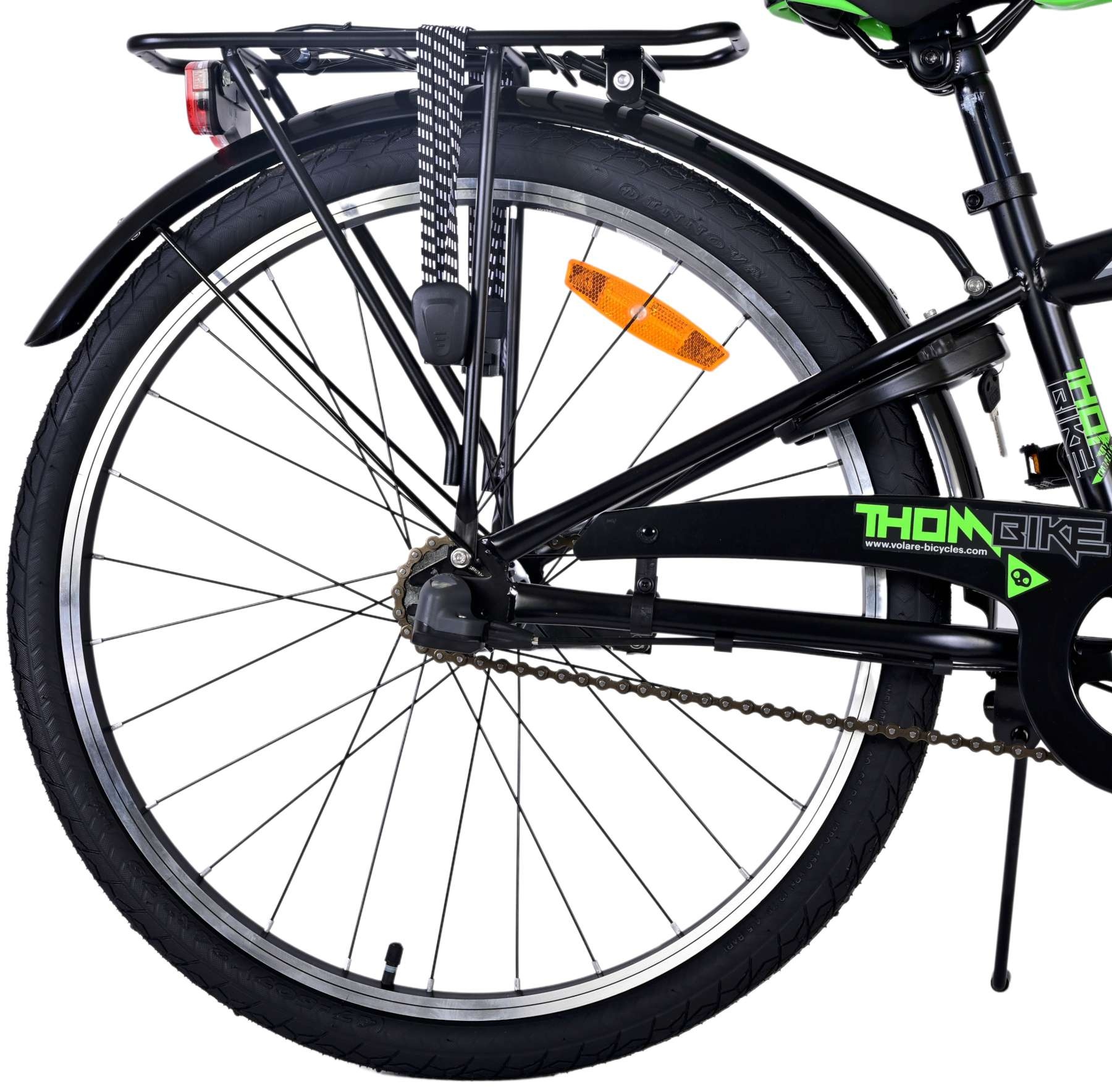 Volare Thombike Kinderfahrrad - Jungen - 24 Zoll - Grün Schwarz - 3 Gänge