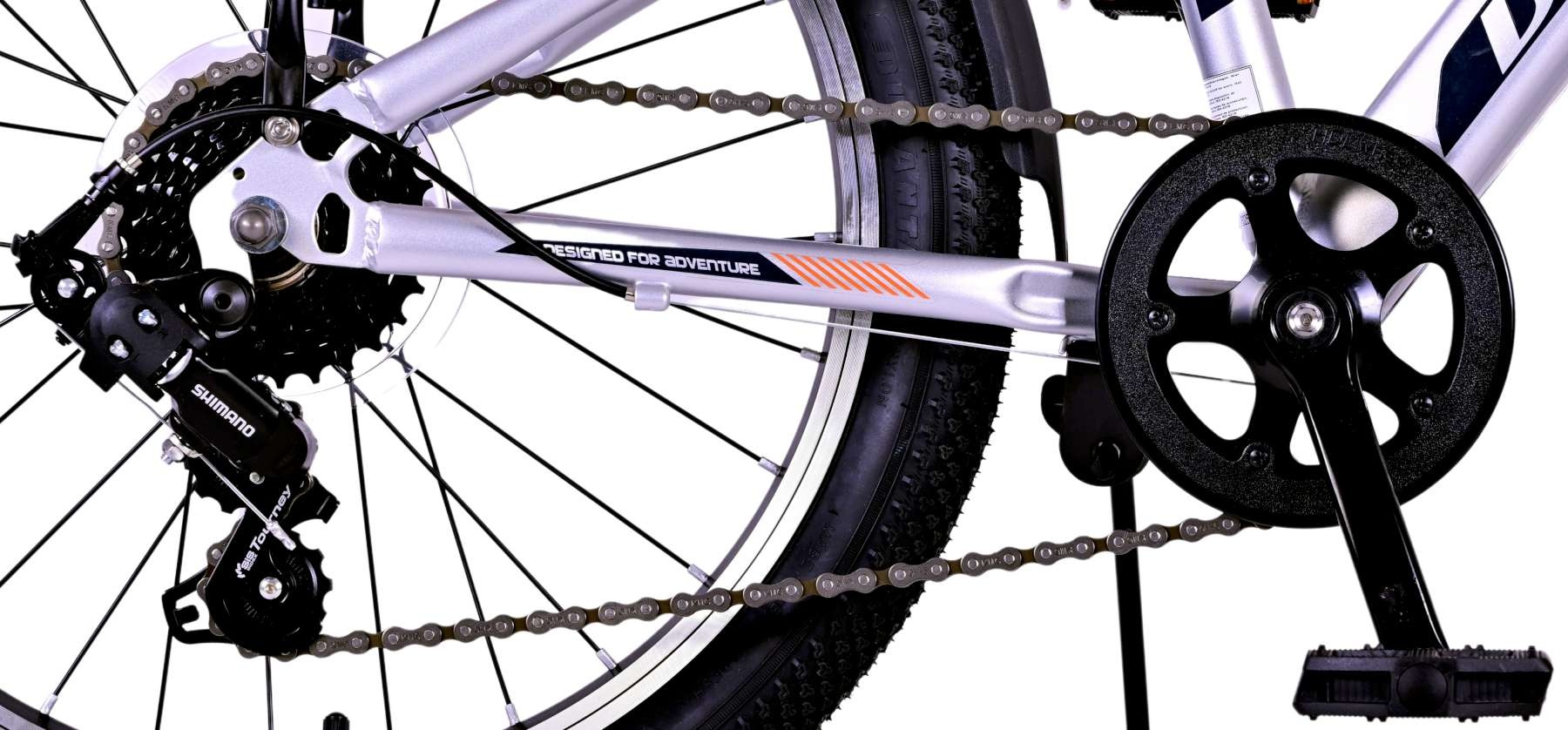 Volare Cross Kids bike - Boys - 20 inch - Silver , 6 gears