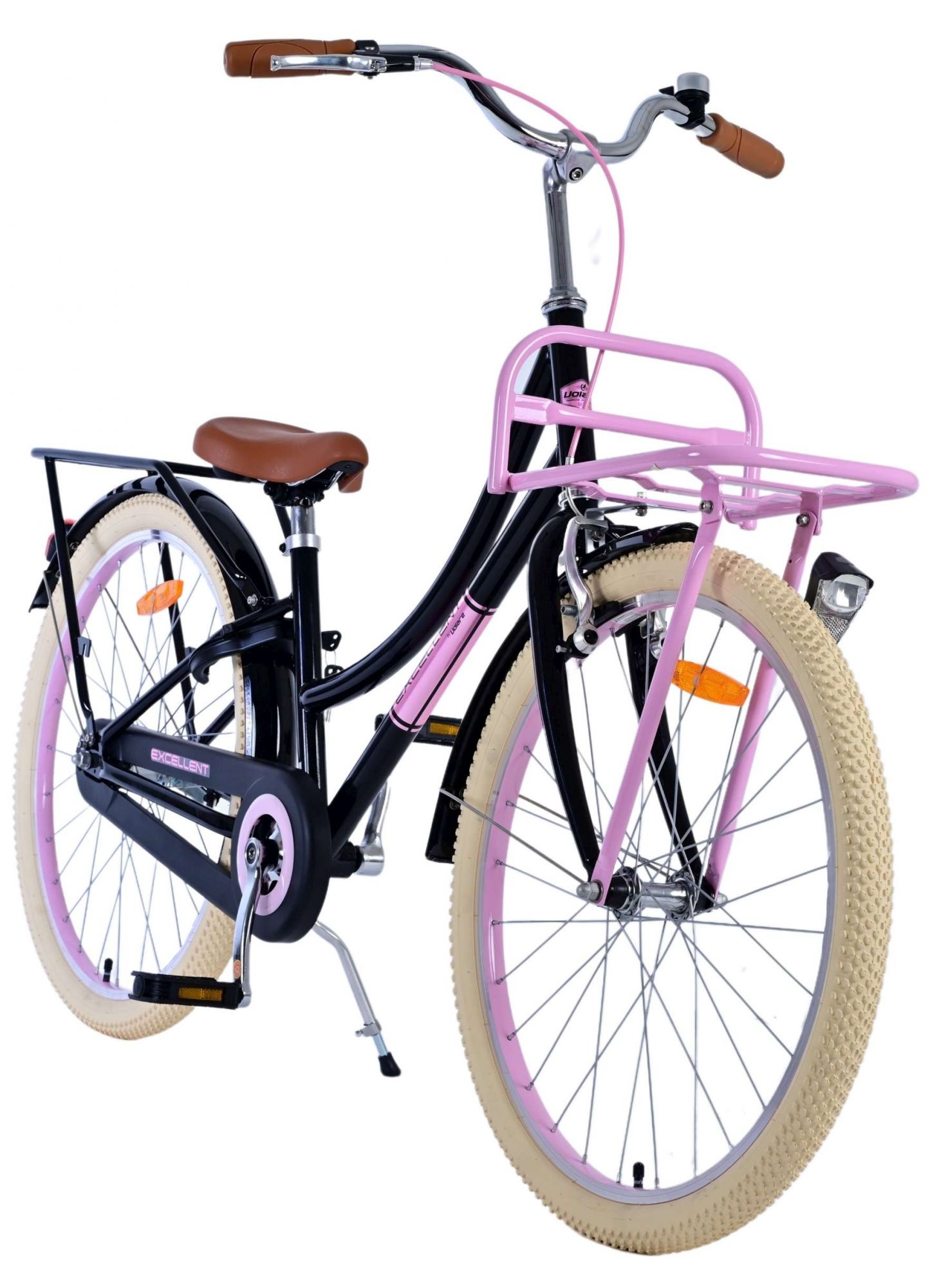 Volare Excellent Kinderfahrrad - Mädchen - 24 Zoll - Schwarz