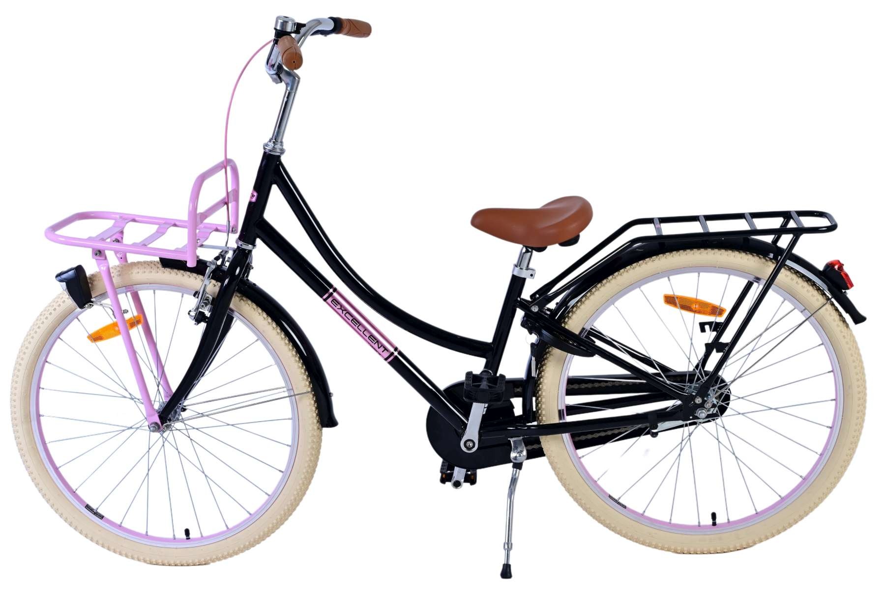 Volare Excellent Kinderfahrrad - Mädchen - 24 Zoll - Schwarz
