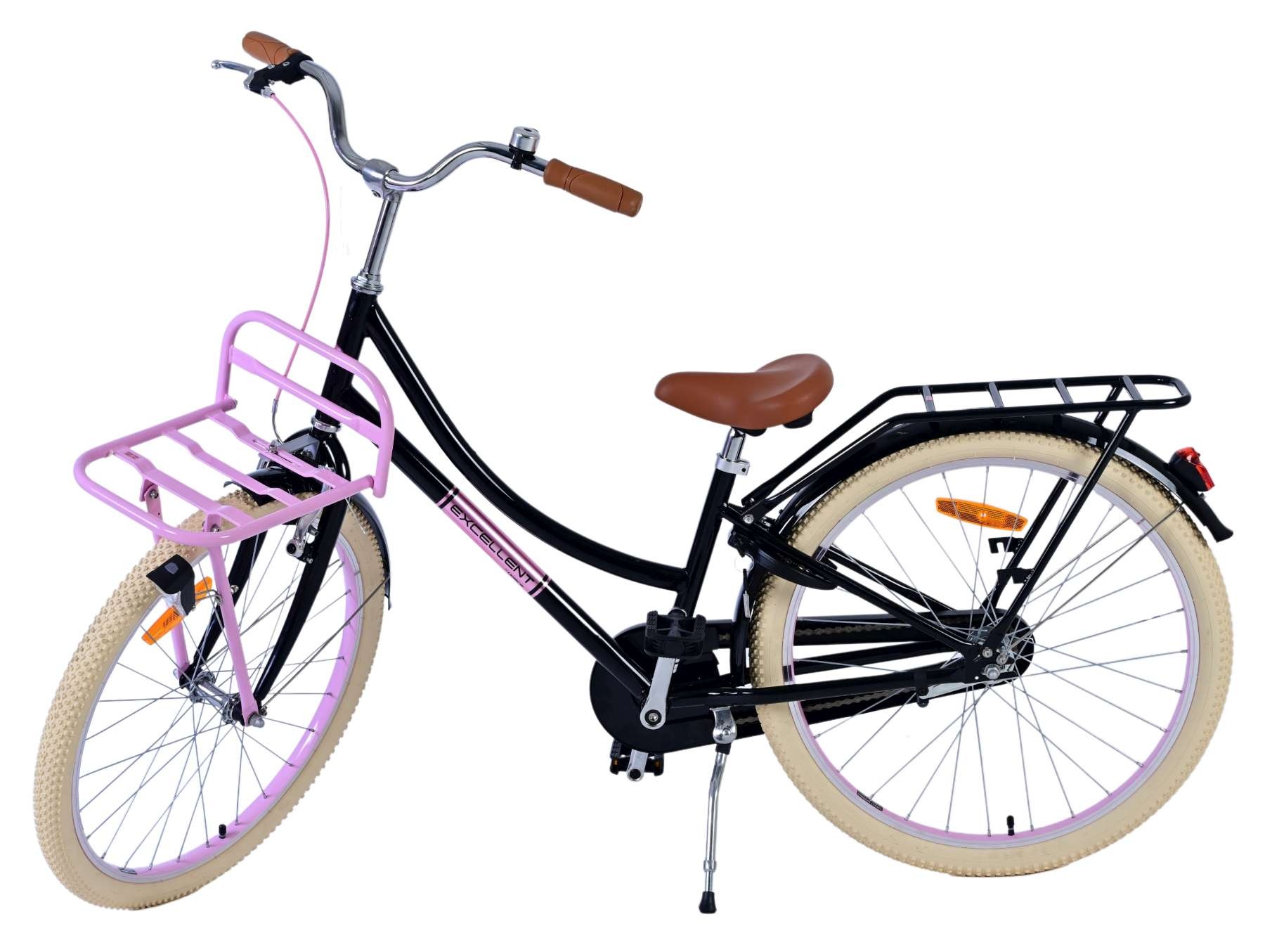 Volare Excellent Kinderfahrrad - Mädchen - 24 Zoll - Schwarz