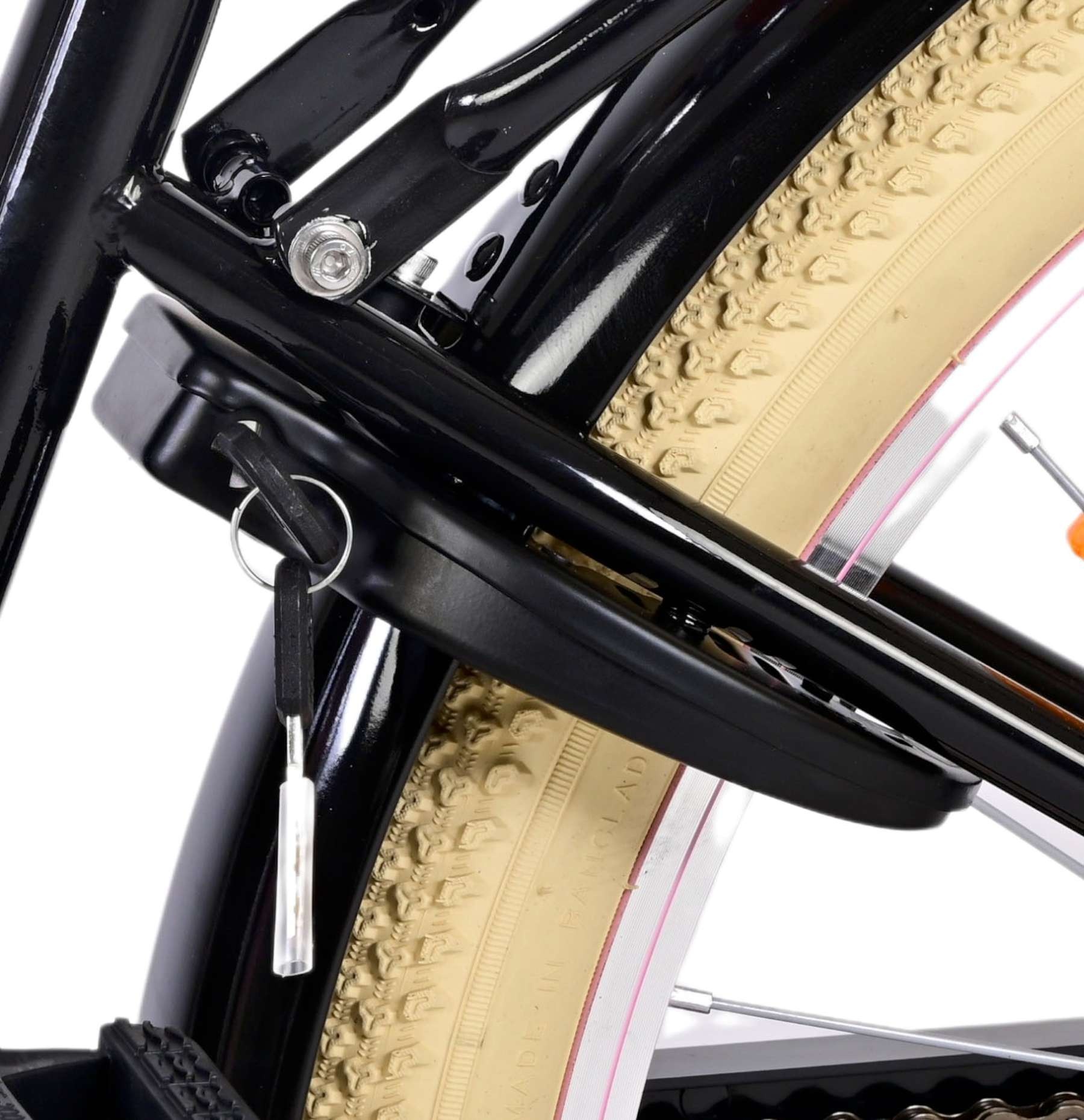 Volare Excellent Kinderfahrrad - Mädchen - 24 Zoll - Schwarz - 3 Gänge