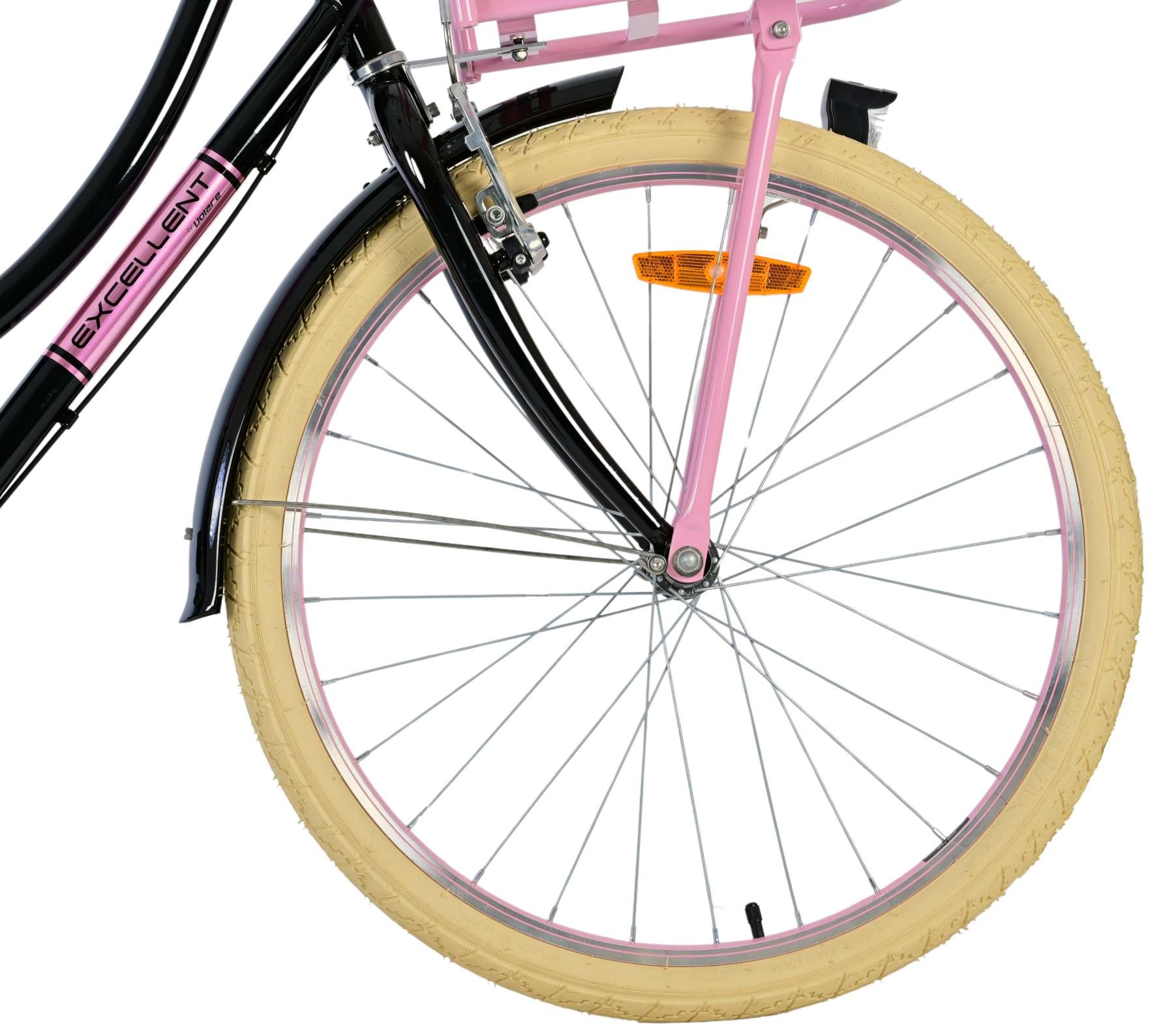 Volare Excellent Kinderfahrrad - Mädchen - 24 Zoll - Schwarz - 3 Gänge