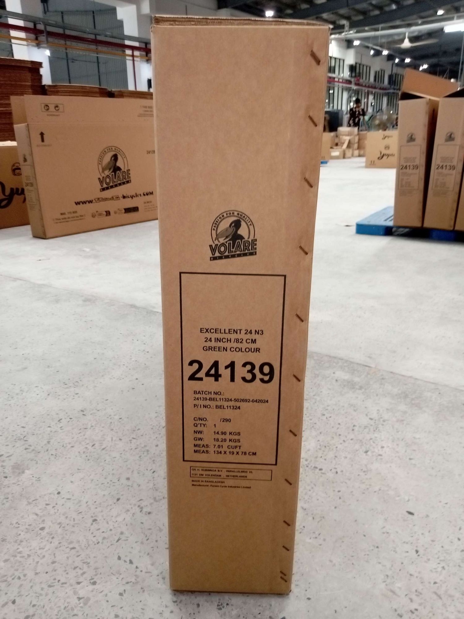 Volare Excellent Kinderfahrrad - Mädchen - 24 Zoll - Grün - 3 Gänge