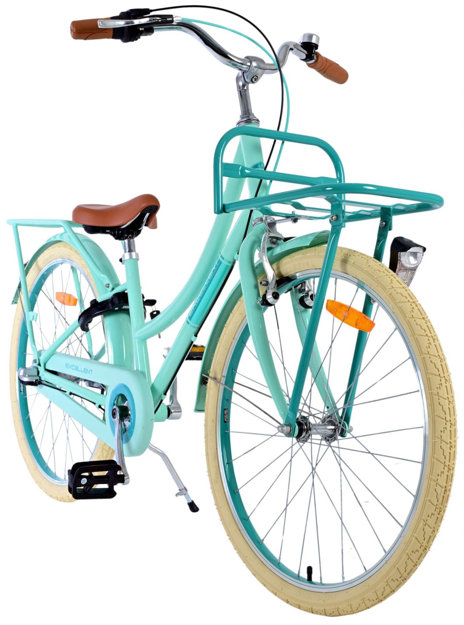 Volare Excellent Kinderfahrrad - Mädchen - 24 Zoll - Grün - 3 Gänge