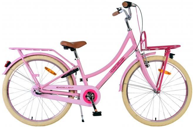 Volare Excellent Kinderfahrrad - Mädchen - 24 Zoll - Rosa - 3 Gänge