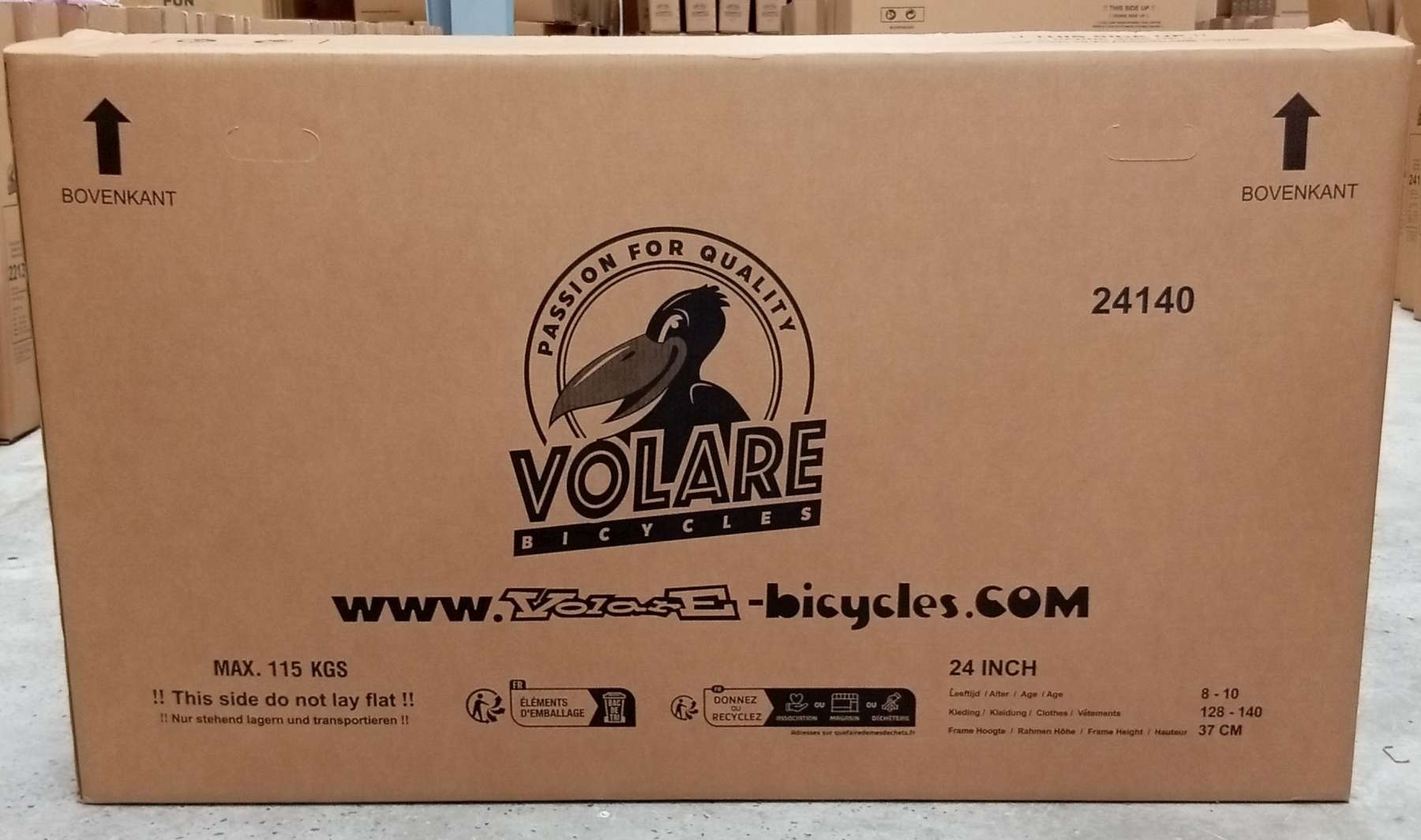 Volare Excellent Kinderfahrrad - Mädchen - 24 Zoll - Rosa - 3 Gänge