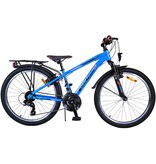 Volare Cross Kinderfahrrad - Jungen - 24 Zoll - Blau - 18-Gang - Zweihandbremsen