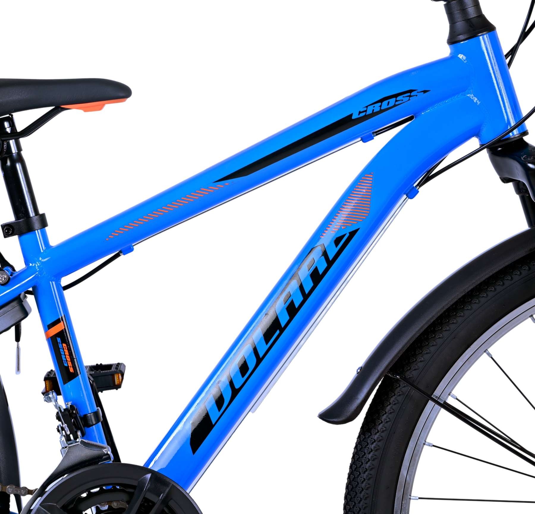 Volare Cross Kinderfahrrad - Jungen - 24 Zoll - Blau - 18-Gang - Zweihandbremsen