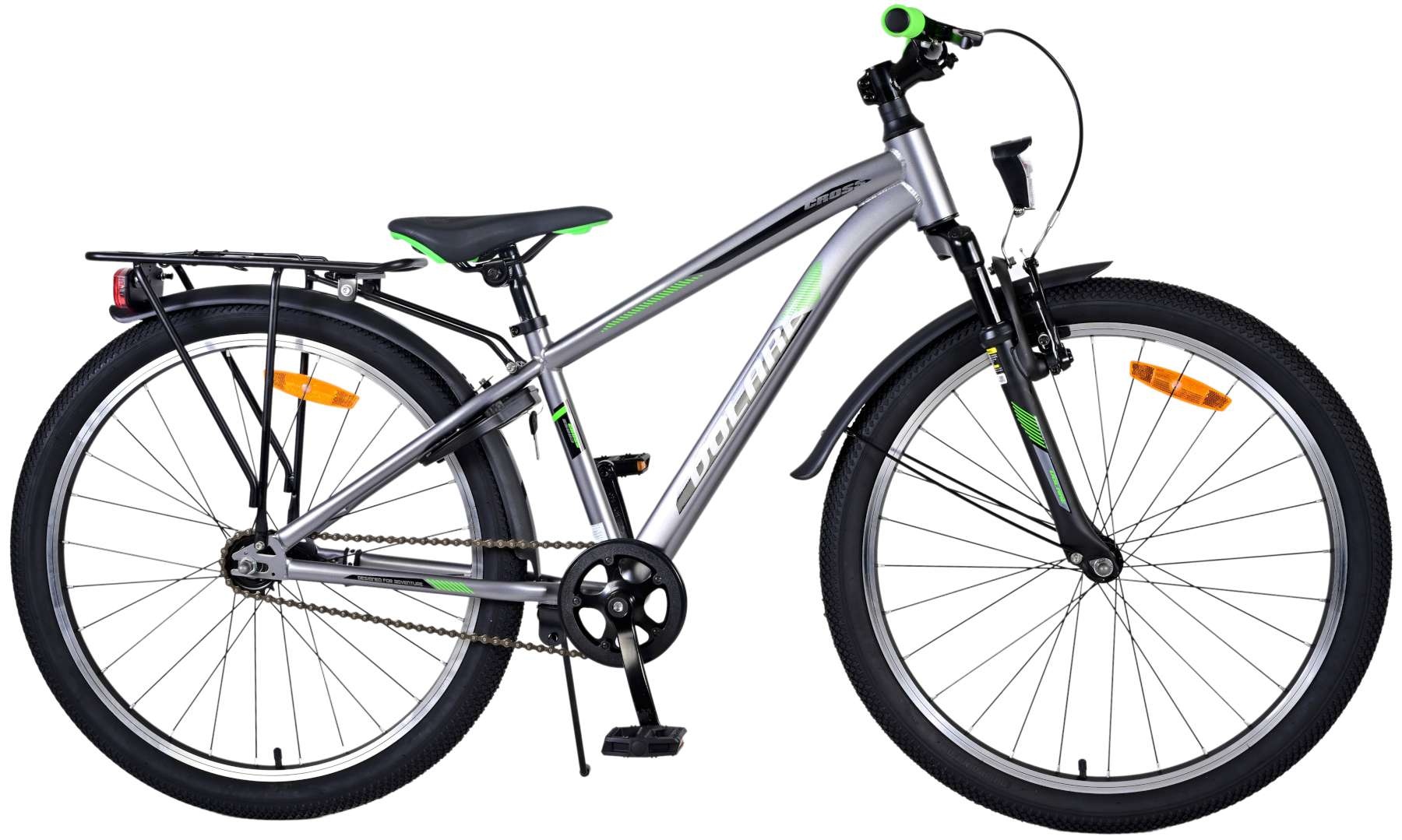 Volare Cross Kinderfahrrad - Jungen - 24 Zoll - dunkelgrau